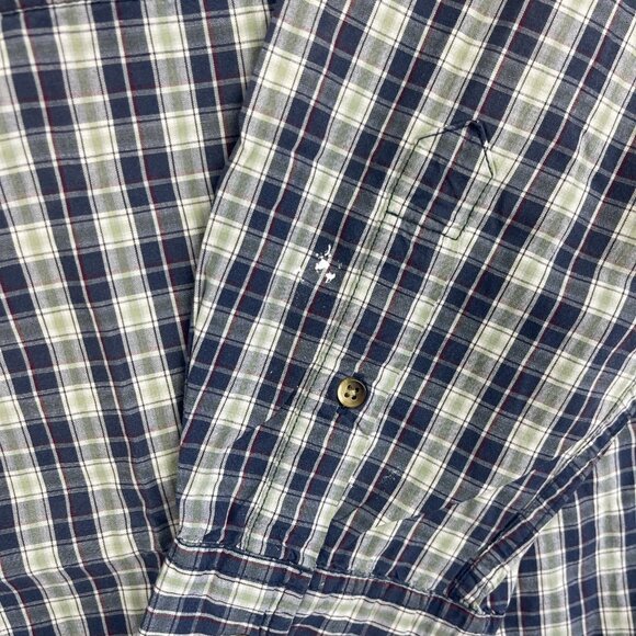 Levi Strauss Signature Premium Button Up Shirt Red / Blue / Green Plaid Men Sz M - Picture 8 of 16